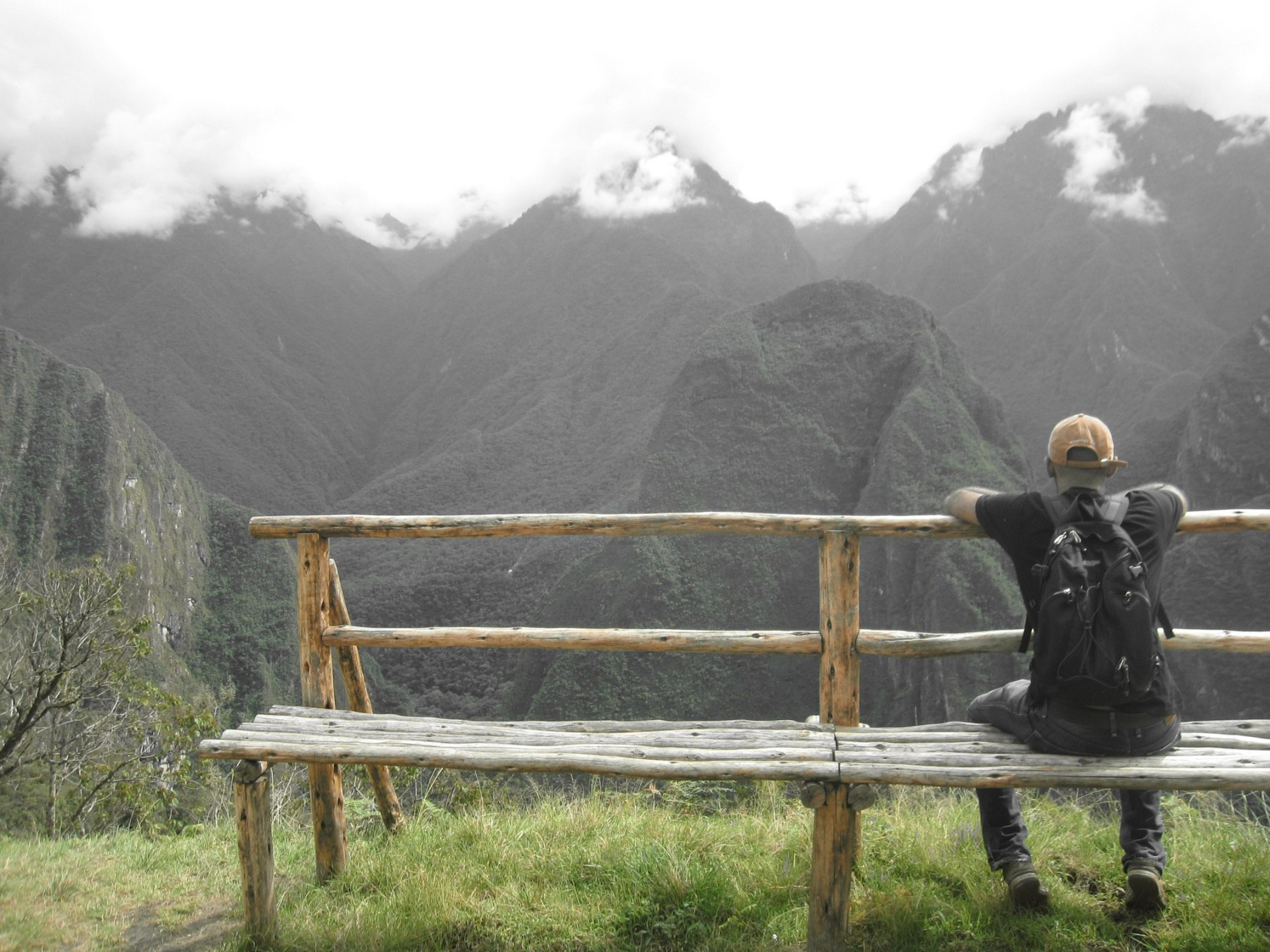 Suhail Abualsameed in a mountain landscape